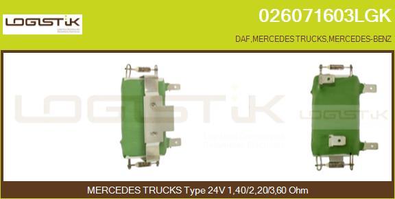 LGK 026071603LGK - Resistor, interior blower car-mod.net