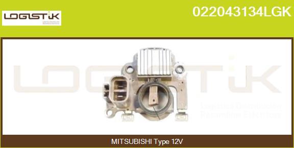 LGK 022043134LGK - Voltage regulator, alternator car-mod.net