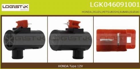 LGK LGK046091001 - Water Pump, window cleaning car-mod.net