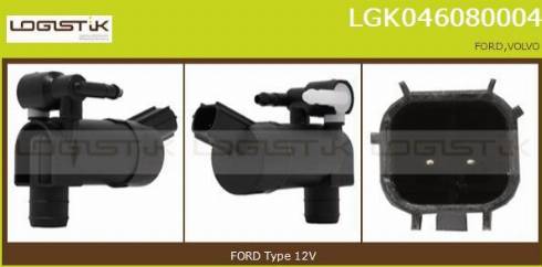 LGK LGK046080004 - Water Pump, window cleaning car-mod.net
