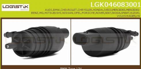 LGK LGK046083001 - Water Pump, window cleaning car-mod.net