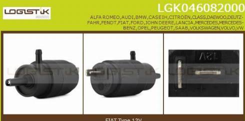 LGK LGK046082000 - Water Pump, window cleaning car-mod.net