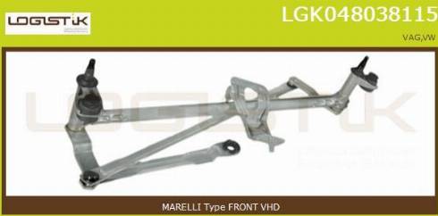LGK LGK048038115 - Wiper Linkage car-mod.net