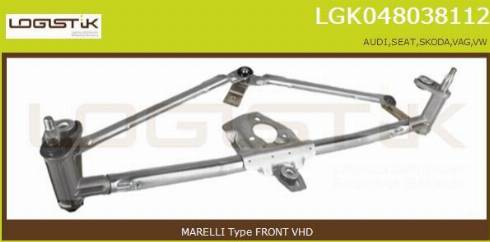 LGK LGK048038112 - Wiper Linkage car-mod.net