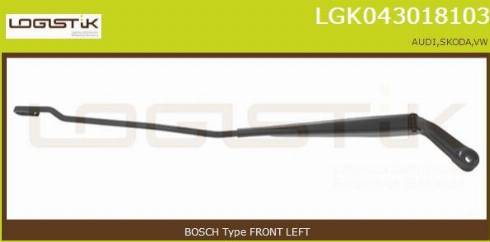 LGK LGK043018103 - Wiper Arm, window cleaning car-mod.net