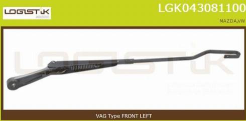 LGK LGK043081100 - Wiper Arm, window cleaning car-mod.net