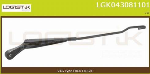 LGK LGK043081101 - Wiper Arm, window cleaning car-mod.net