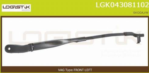 LGK LGK043081102 - Wiper Arm, window cleaning car-mod.net
