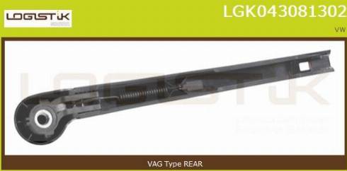 LGK LGK043081302 - Wiper Arm, window cleaning car-mod.net