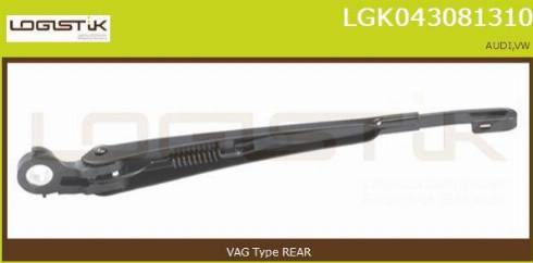 LGK LGK043081310 - Wiper Arm, window cleaning car-mod.net