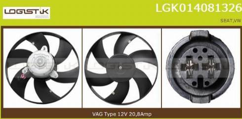 LGK LGK014081326 - Fan, radiator car-mod.net