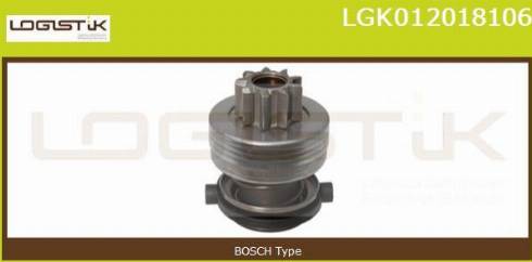 LGK LGK012018106 - Bendix, starter pinion car-mod.net
