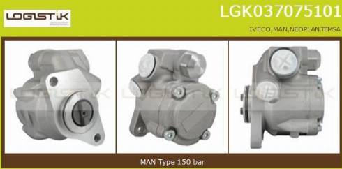 LGK LGK037075101 - Hydraulic Pump, steering system car-mod.net