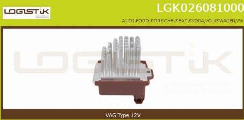 LGK LGK026081000 - Resistor, interior blower car-mod.net