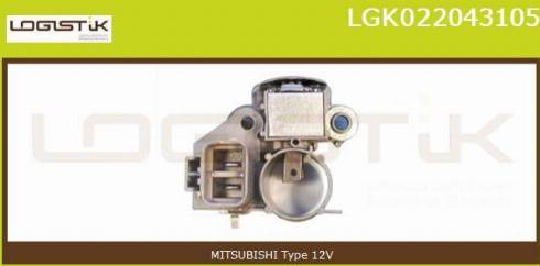 LGK LGK022043105 - Voltage regulator, alternator car-mod.net