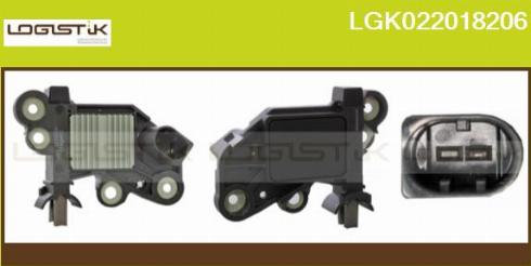 LGK LGK022018206 - Voltage regulator, alternator car-mod.net