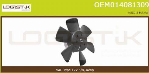 LGK OEM014081309 - Fan, radiator car-mod.net