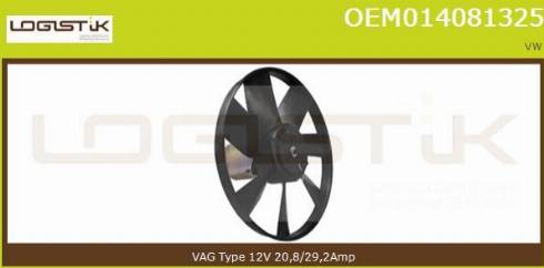 LGK OEM014081325 - Fan, radiator car-mod.net