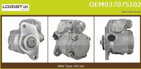 LGK OEM037075102 - Hydraulic Pump, steering system car-mod.net