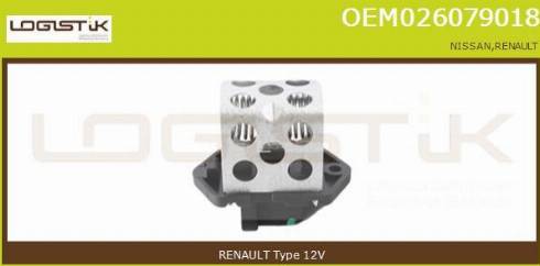 LGK OEM026079018 - Pre-resistor, electro motor radiator fan car-mod.net