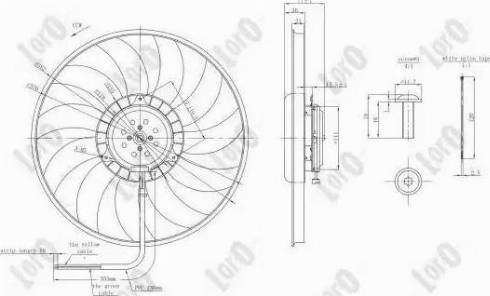Loro 003-014-0003 - Fan, radiator car-mod.net