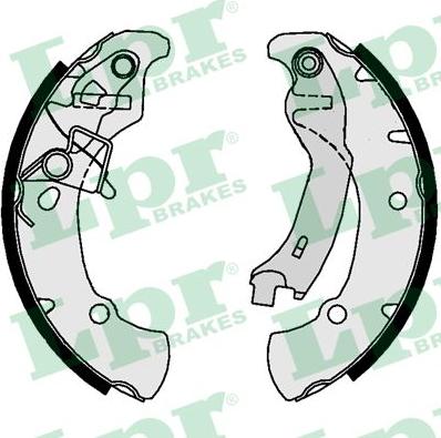LPR 09770 - Drum Brake Shoe Set car-mod.net