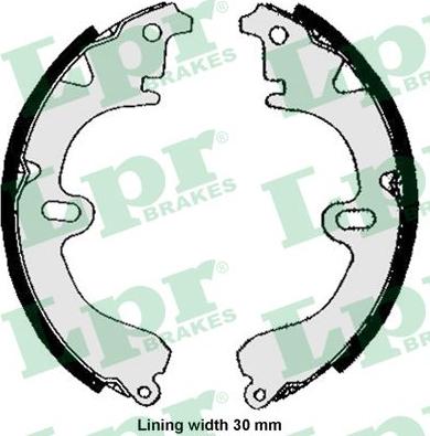 LPR 05860 - Drum Brake Shoe Set car-mod.net