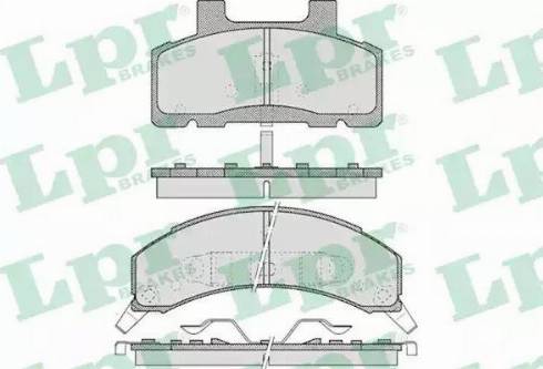 LPR 05P460 - Brake Pad Set, disc brake car-mod.net