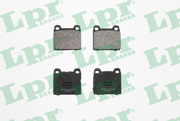 LPR 05P659 - Brake Pad Set, disc brake car-mod.net