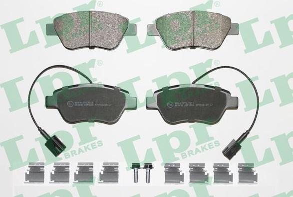 LPR 05P1656K - Brake Pad Set, disc brake car-mod.net