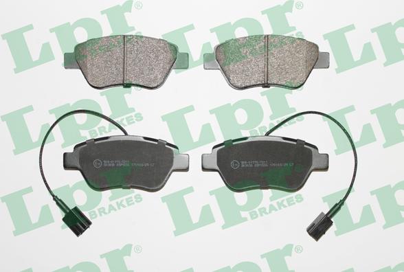 LPR 05P1656 - Brake Pad Set, disc brake car-mod.net