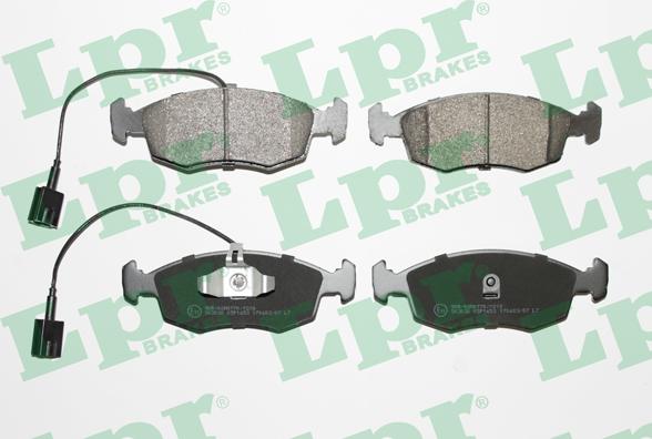 LPR 05P1653 - Brake Pad Set, disc brake car-mod.net