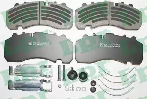 LPR 05P1187K - Brake Pad Set, disc brake car-mod.net