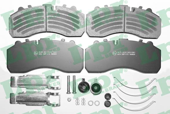 LPR 05P1173K - Brake Pad Set, disc brake car-mod.net