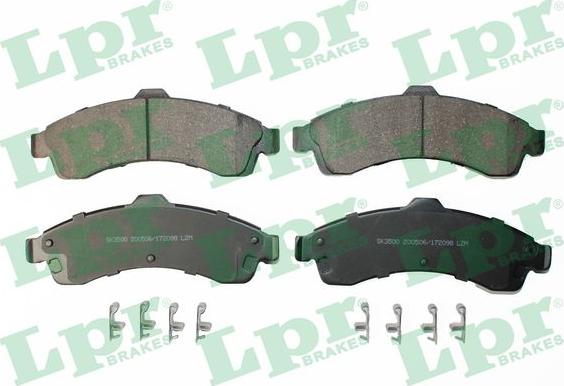 LPR 05P2098 - Brake Pad Set, disc brake car-mod.net