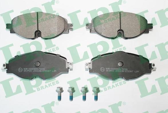 LPR 05P2067 - Brake Pad Set, disc brake car-mod.net