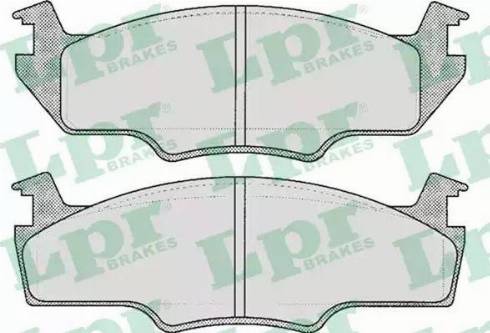 LPR 05P226 - Brake Pad Set, disc brake car-mod.net