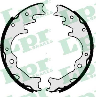 LPR 06520 - Drum Brake Shoe Set car-mod.net