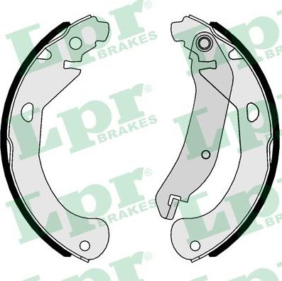 LPR 01113 - Drum Brake Shoe Set car-mod.net