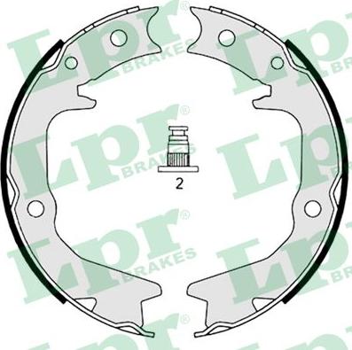 LPR 08920 - Brake Shoe Set, parking brake car-mod.net