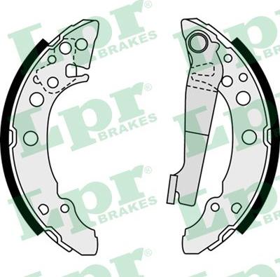 LPR 07940 - Drum Brake Shoe Set car-mod.net