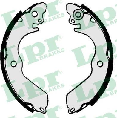 LPR 07020 - Drum Brake Shoe Set car-mod.net