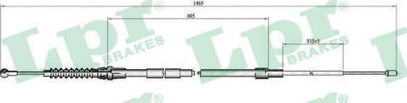 LPR C0064B - Cable, parking brake car-mod.net