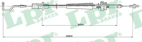 LPR C0003A - Accelerator Cable car-mod.net