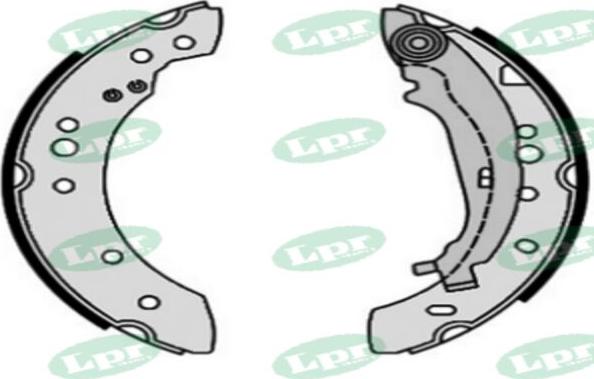 LPR-CN 09640 - Drum Brake Shoe Set car-mod.net