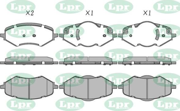 LPR-CN 05P5519 - Brake Pad Set, disc brake car-mod.net