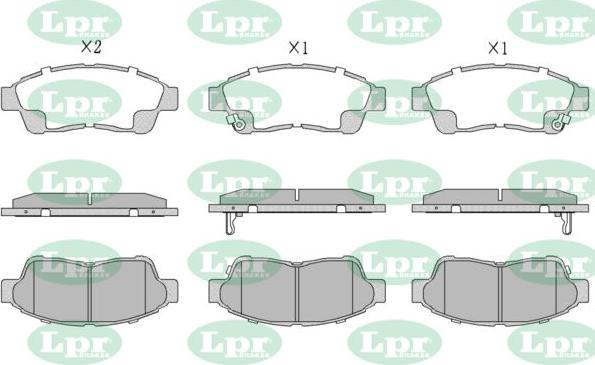 LPR-CN 05P561 - Brake Pad Set, disc brake car-mod.net