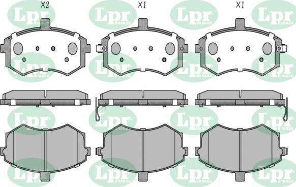 LPR-CN 05P1938 - Brake Pad Set, disc brake car-mod.net