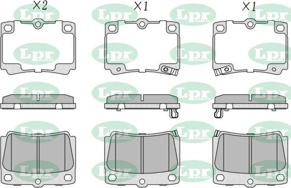 LPR-CN 05P1029 - Brake Pad Set, disc brake car-mod.net