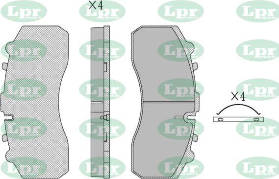 LPR-CN 05P1173 - Brake Pad Set, disc brake car-mod.net